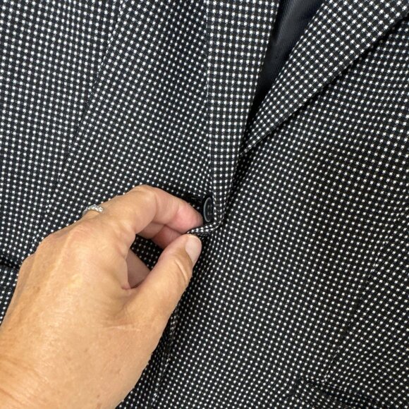 Banana Republic Womens Size: 4 Mini Check Color Geometric Blazer - Picture 10 of 16